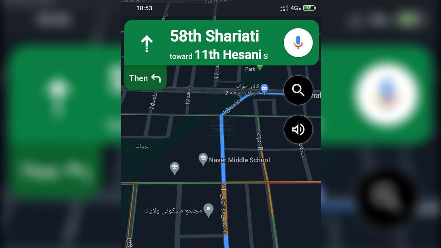 مسیریاب گوگل مپ در ایران فعال شد