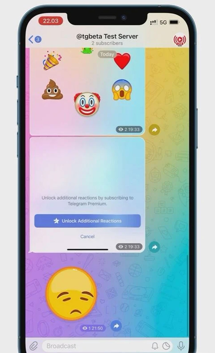 اشتراک تلگرام پریمیوم با ایموجیها و استیکرهای پولی در راه است اشتراک تلگرام پریمیوم با ایموجیها و استیکرهای پولی